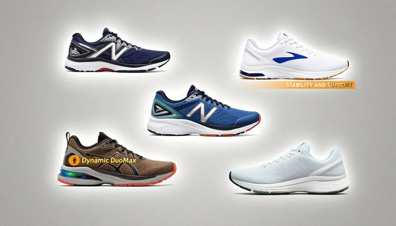 Is Walking Good for Osteoarthritis? Benefits and Strategies Explained 2 A selection of walking shoes suitable for people with osteoarthritis.