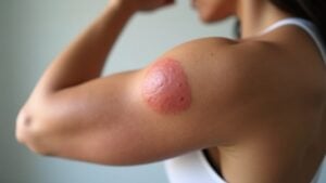 bicep tricep bump causes