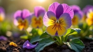 colorful edible medicinal decorative flowers