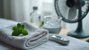 cooling down high fever