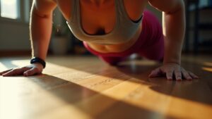 core strengthening plank exercise