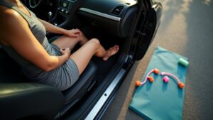 driving impairs hip and leg mobility