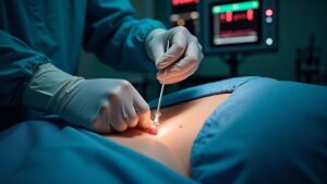 heart catheterization pain levels