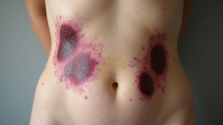 unexplained stomach bruises concerns