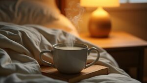 warm milk promotes restful sleep
