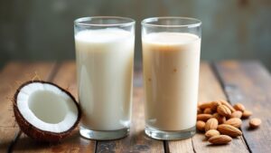 coconut milk versus almond milk