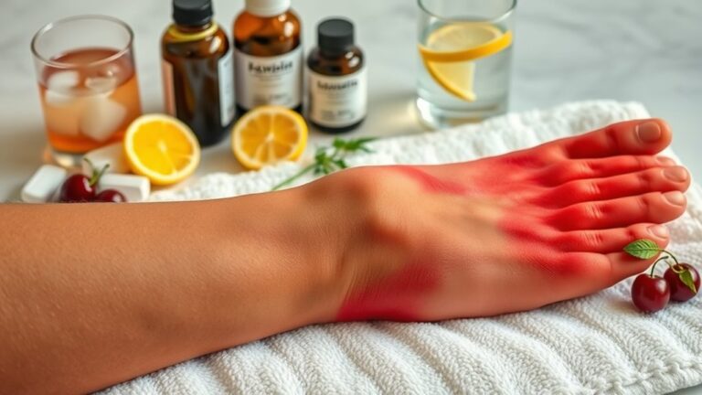 gout ankle pain relief