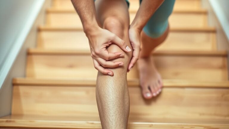 knee pain down stairs
