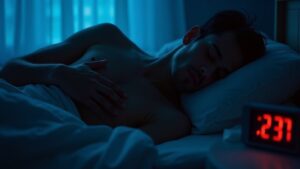 racing heart at bedtime