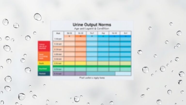 urine output age chart