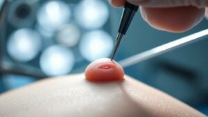 cyst drainage procedure explanation
