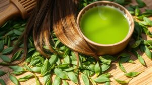 green tea hair benefits